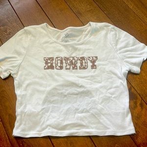Woman’s top howdy